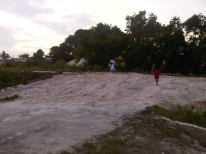 Bridge building in progress